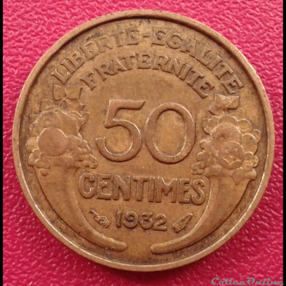 1932 - 50 centimes monnaies monde france 1932 50 centimes