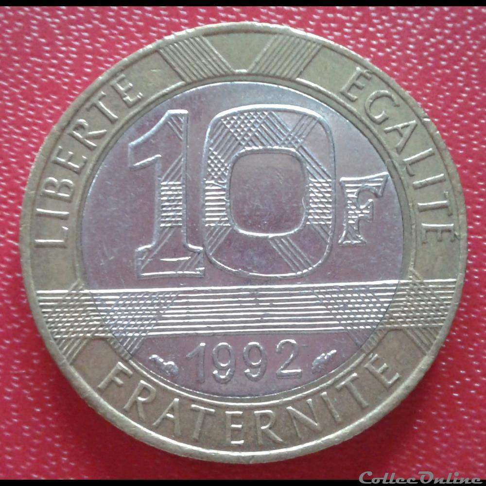 10 francs génie 1992 monnaie france moderne 10 francs genie 1992