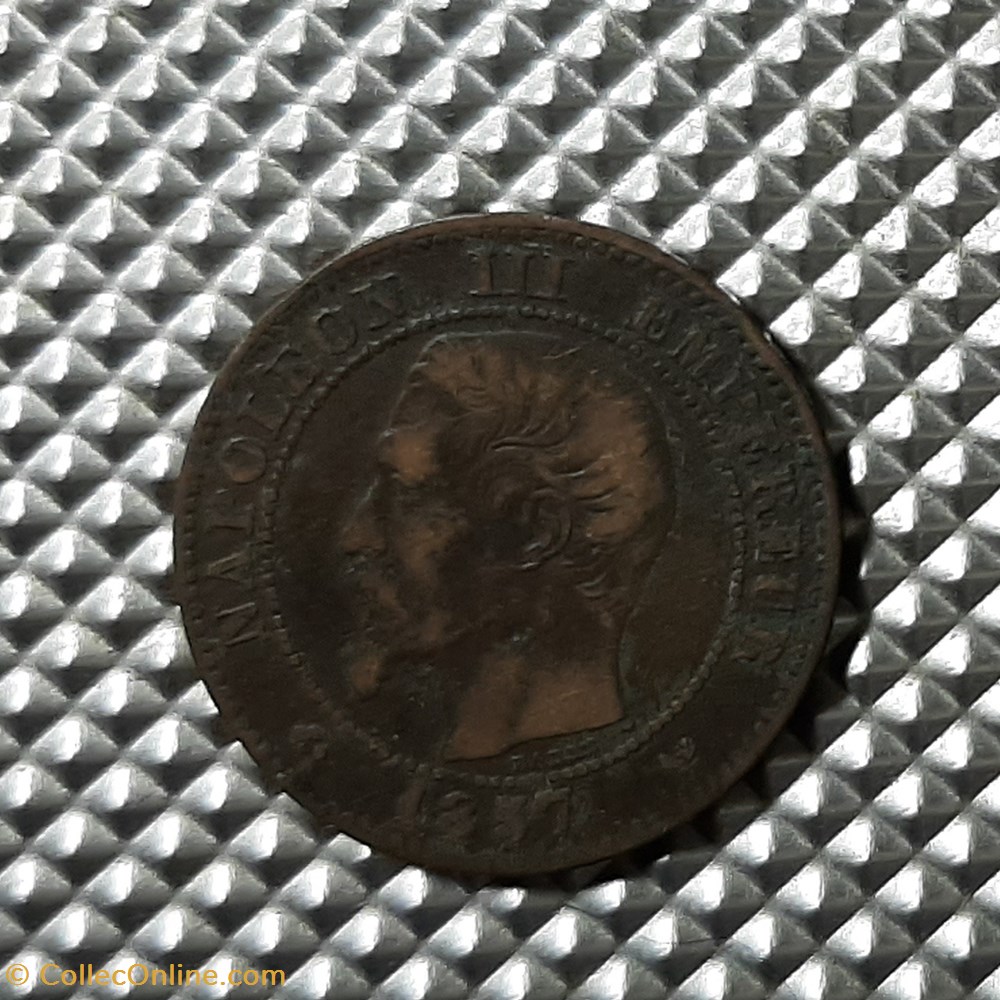1857 W - 2 centimes monnaie france a moderne 1857 w 2 centimes