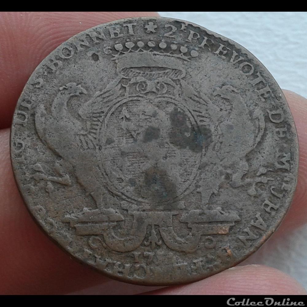 Jeton - Consulat de Lyon monnaie mereaux jeton consulat de lyon