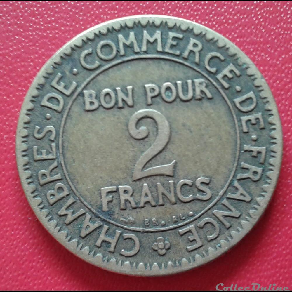 2F 1922 - DOMARD INV. - 2ème 2 bouché 3 monnaie france moderne 2f 1922 domard inv 2eme 2 bouche