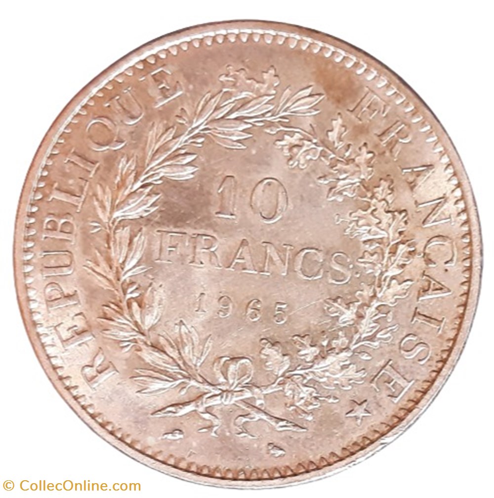 1965 - 10 francs monnaies monde france 1965 10 francs