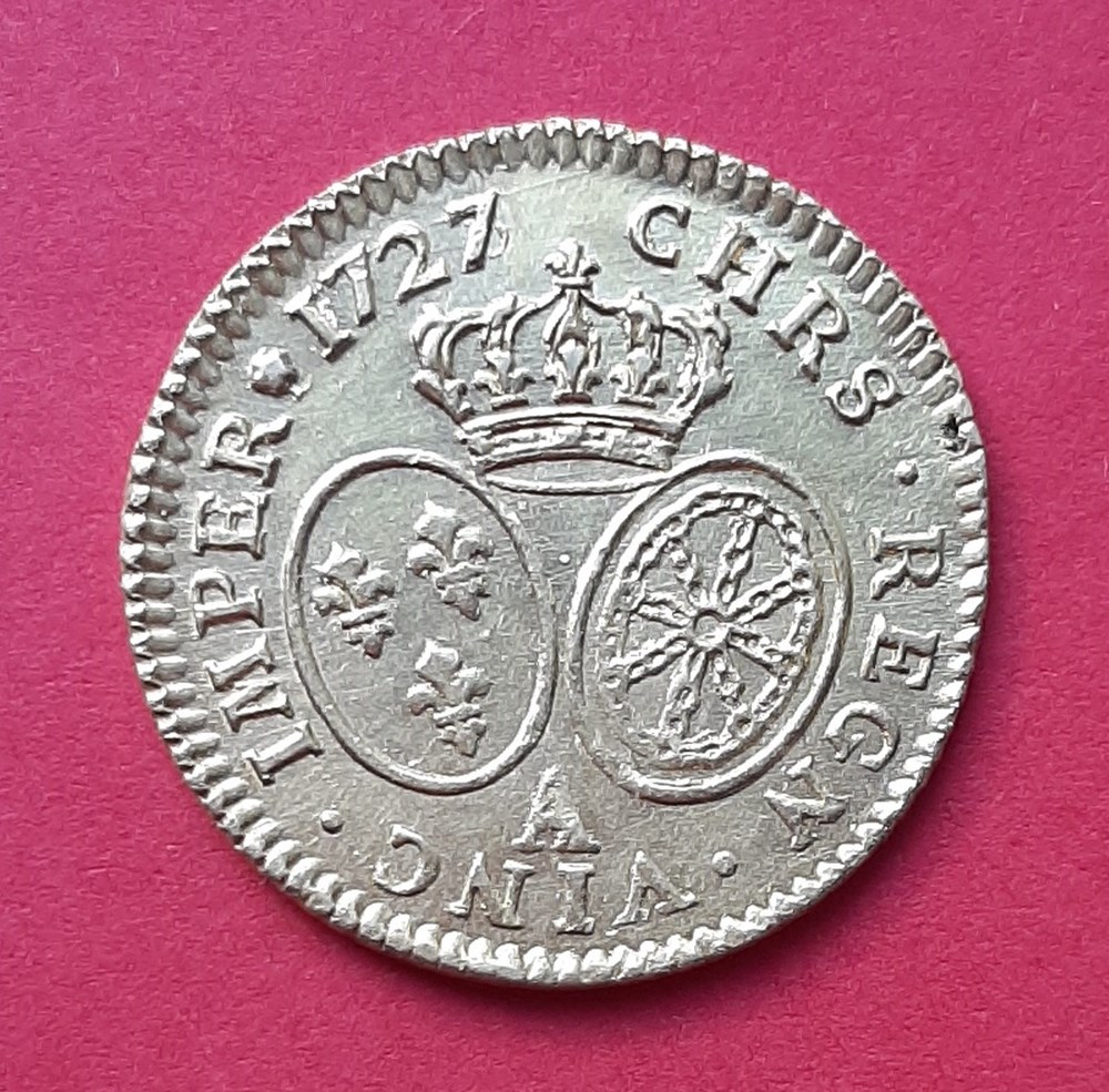 monnaies europe medievale france royales louis or 1727 a