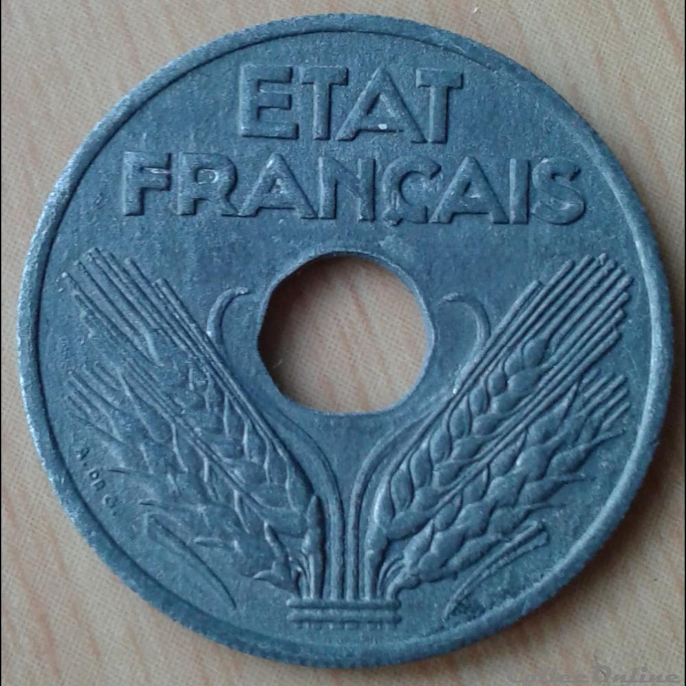 1941 - 20 centimes monnaies france a modernes 1941 20 centimes