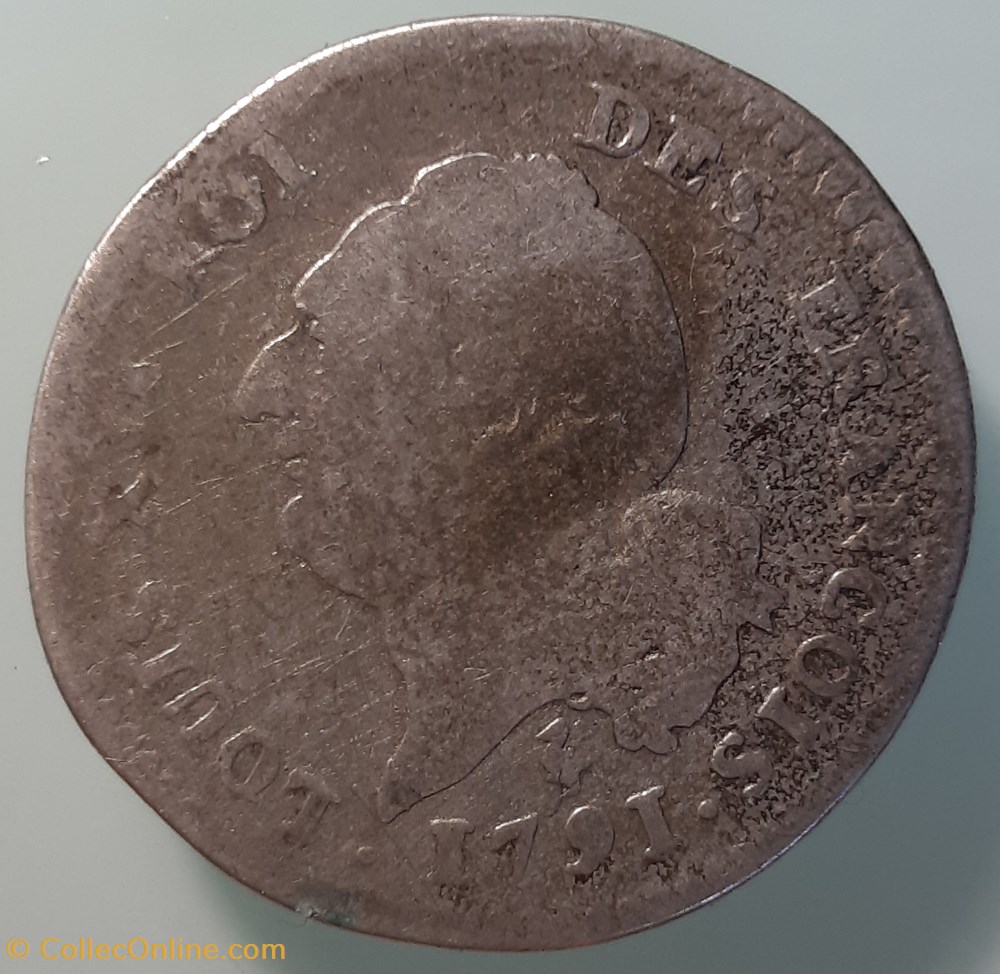 1791 A - 15 sols Francois monnaies monde france 1791 a 15 sols francois