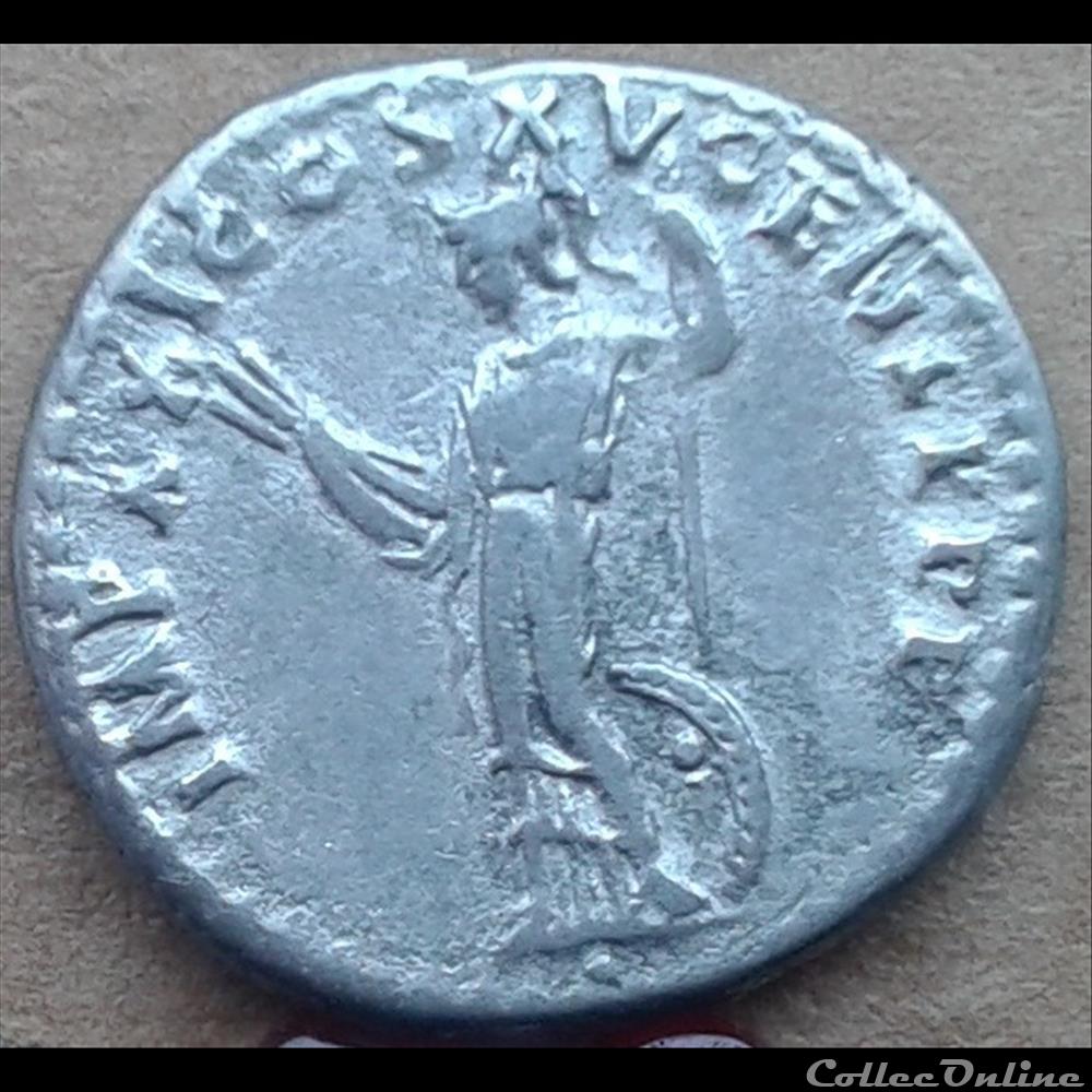 Domitien - denier - athéna - 90 monnaie antique romaine domitien denier athena 90