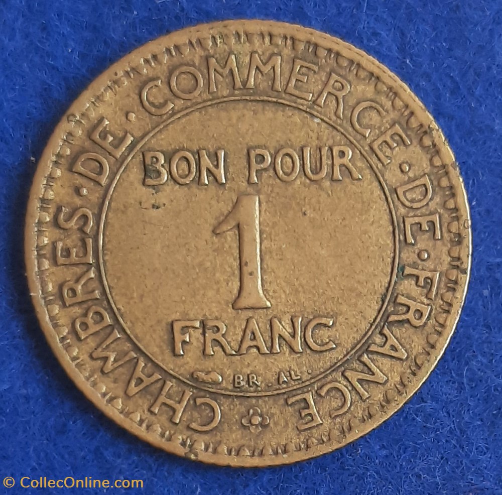 1922 - 1 franc monnaies monde france 1922 1 franc