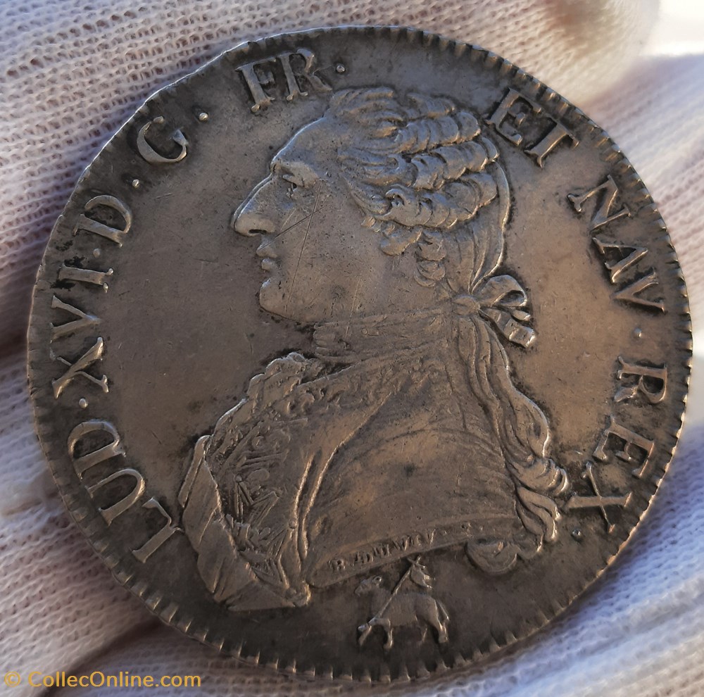1790/80 - Ecu aux rameaux d'olivier 3 monnaies europe medievale france royales 1790 80 ecu aux rameaux olivier