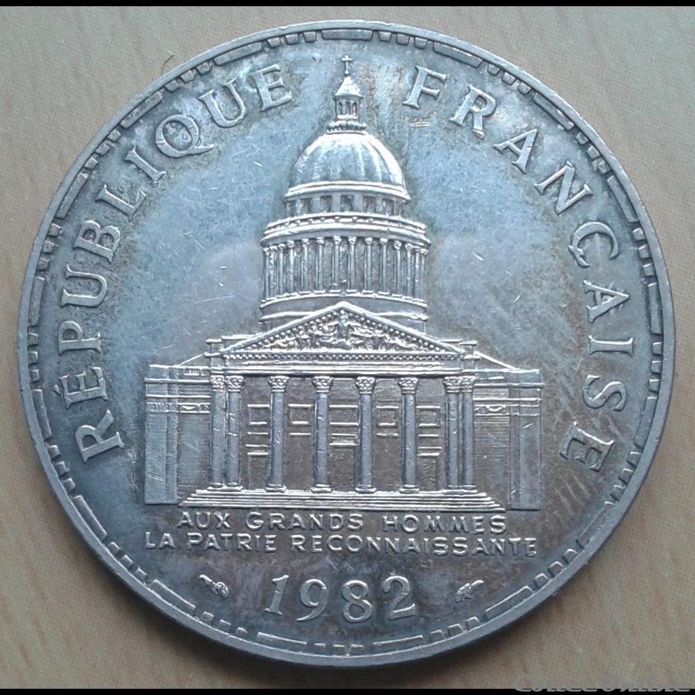 1982 - 100 francs monnaies france modernes 1982 100 francs