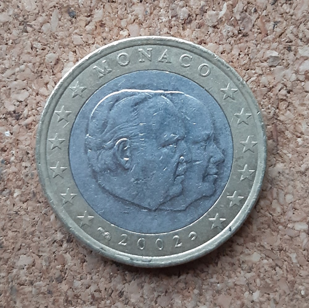 monnaies euros monaco 1 euro 2002