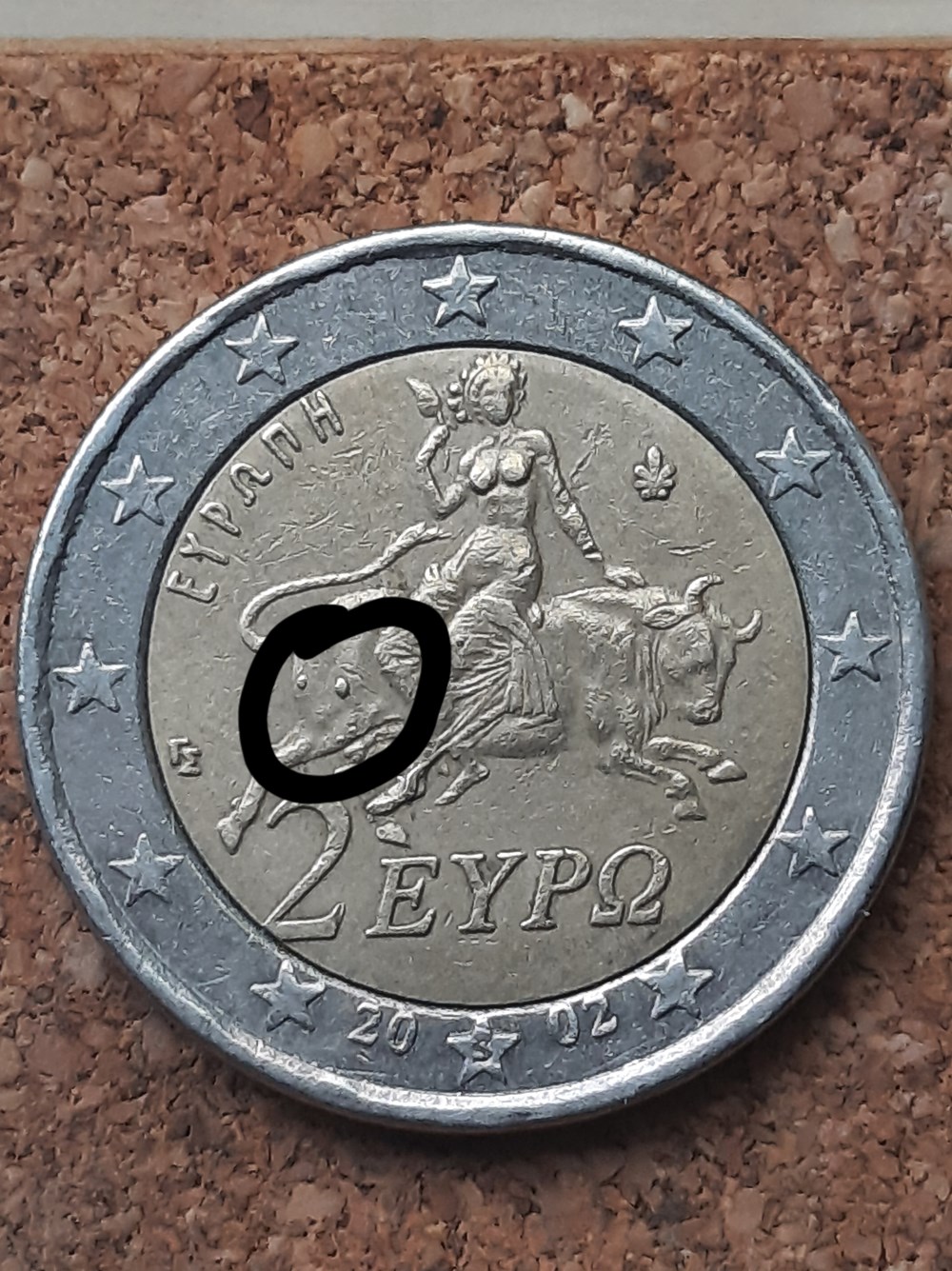 Grèce - 2 euros 2002 S - surplus métal monnaies grece 2 euros 2002 s surplus metal