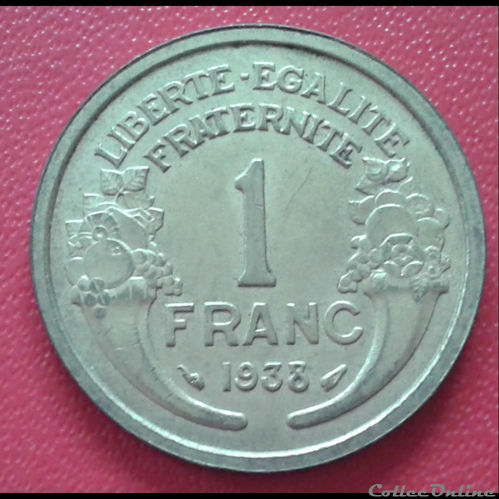 1938 - 1 franc monnaies france modernes 1938 1 franc