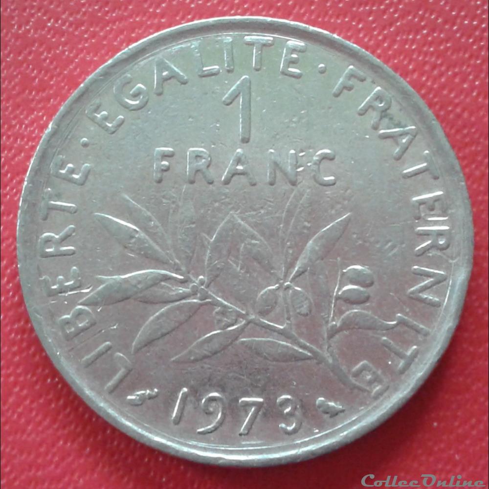 1973 - 1 franc monnaies france modernes 1973 1 franc