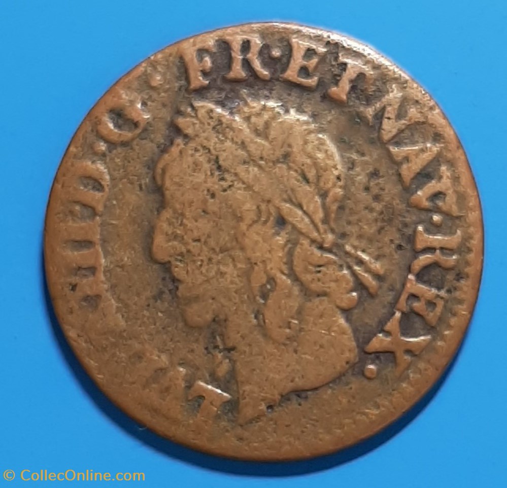 1643 A (2) - Double tournois monnaie 1643 a 2 double tournois