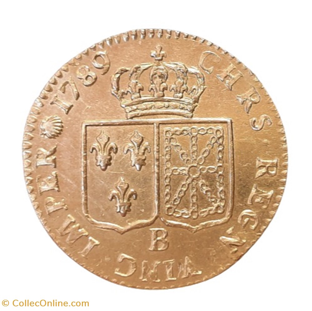 1789 - Louis d'or monnaies europe medievale a france royales 1789 louis or