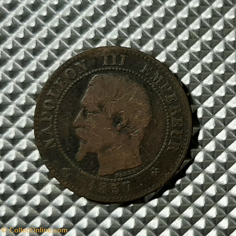 1857 B - 2 centimes monnaie france a moderne 1857 b 2 centimes