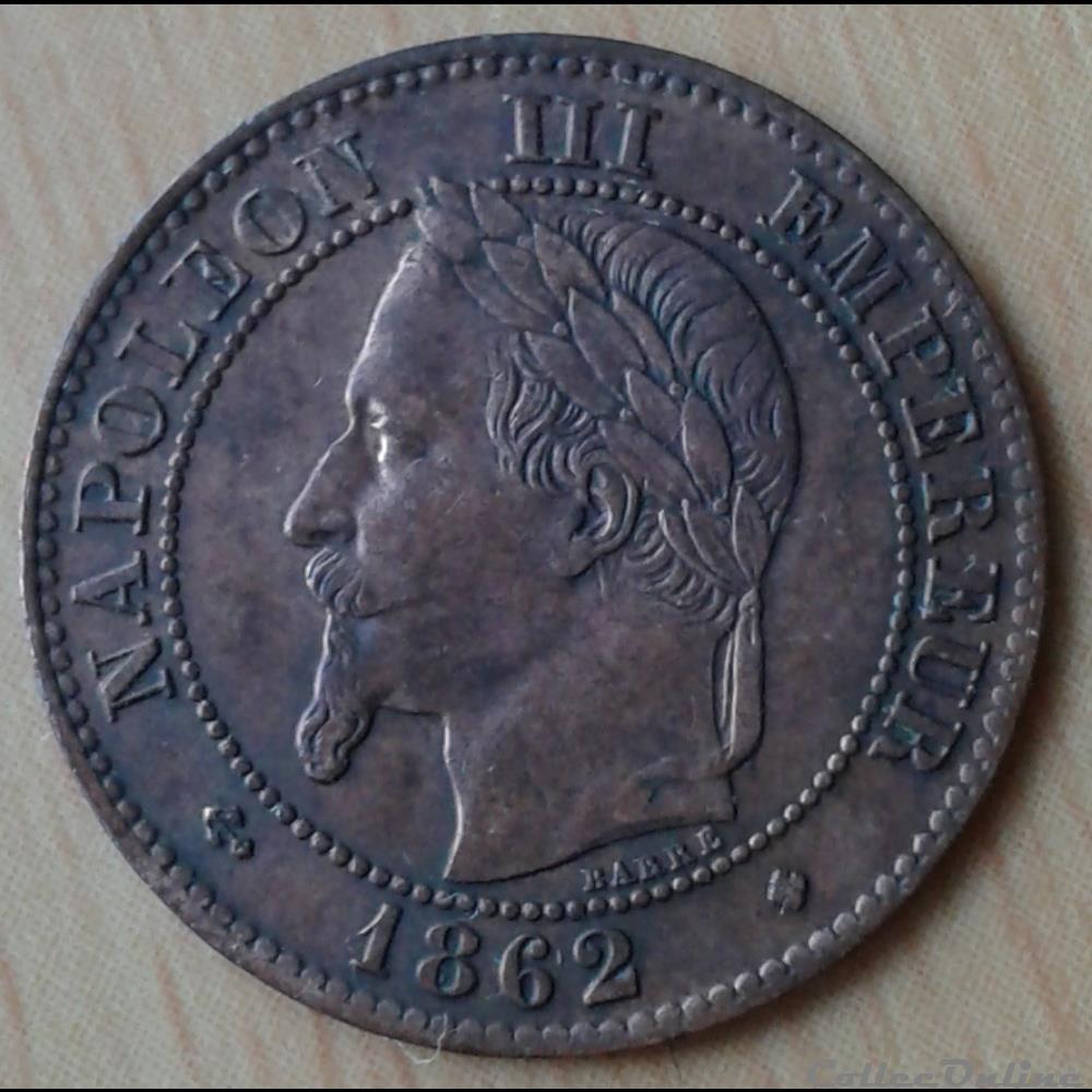 1862 BB - 2 centimes - petit BB monnaies france a modernes 1862 bb 2 centimes petit bb