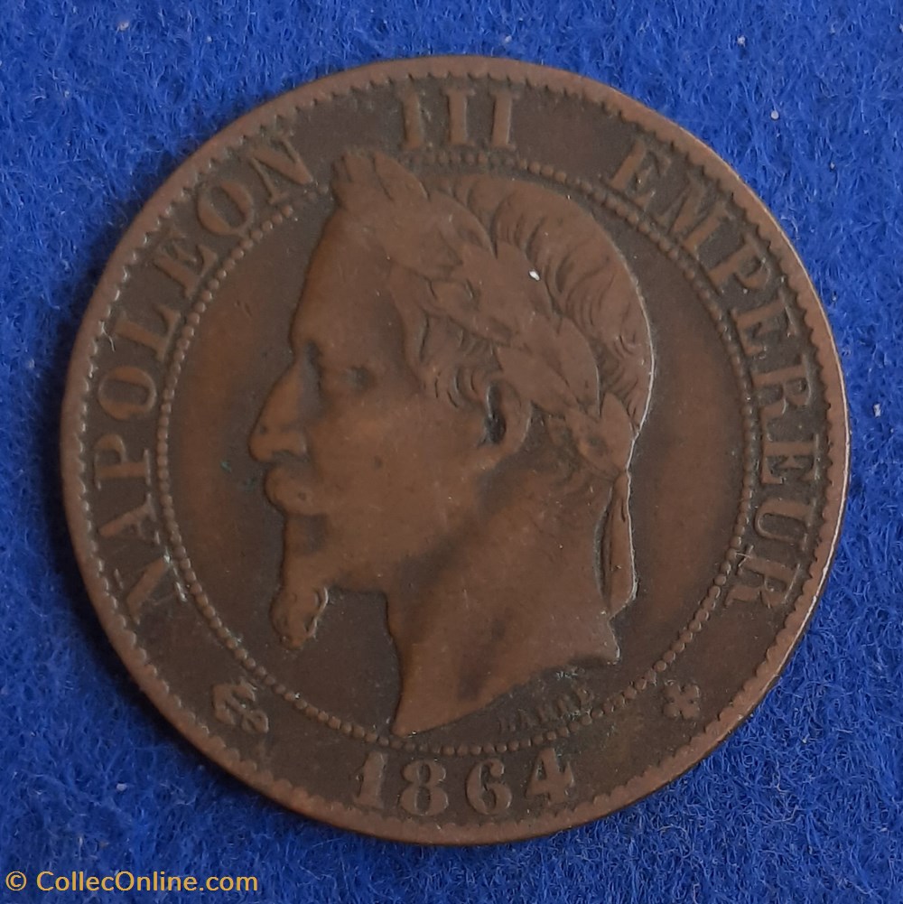 1864 BB - 5 centimes monnaies monde france 1864 bb 5 centimes