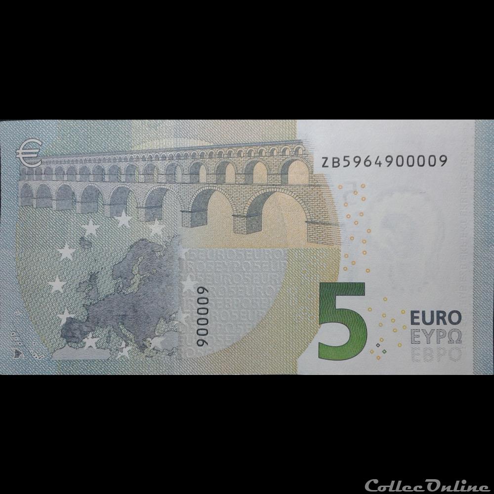 billet euro belgique 5 900009