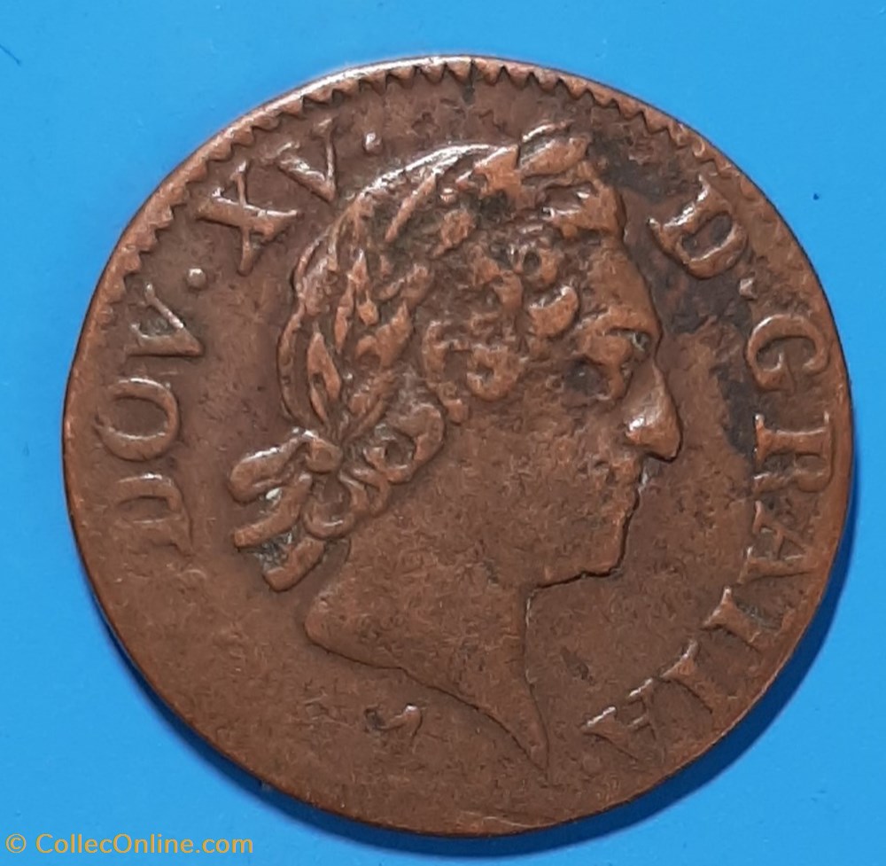 1769 A - Liard à la vielle tête monnaie 1769 a liard a la vielle tete
