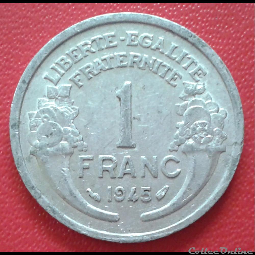 1945 - 1 franc monnaies france modernes 1945 1 franc