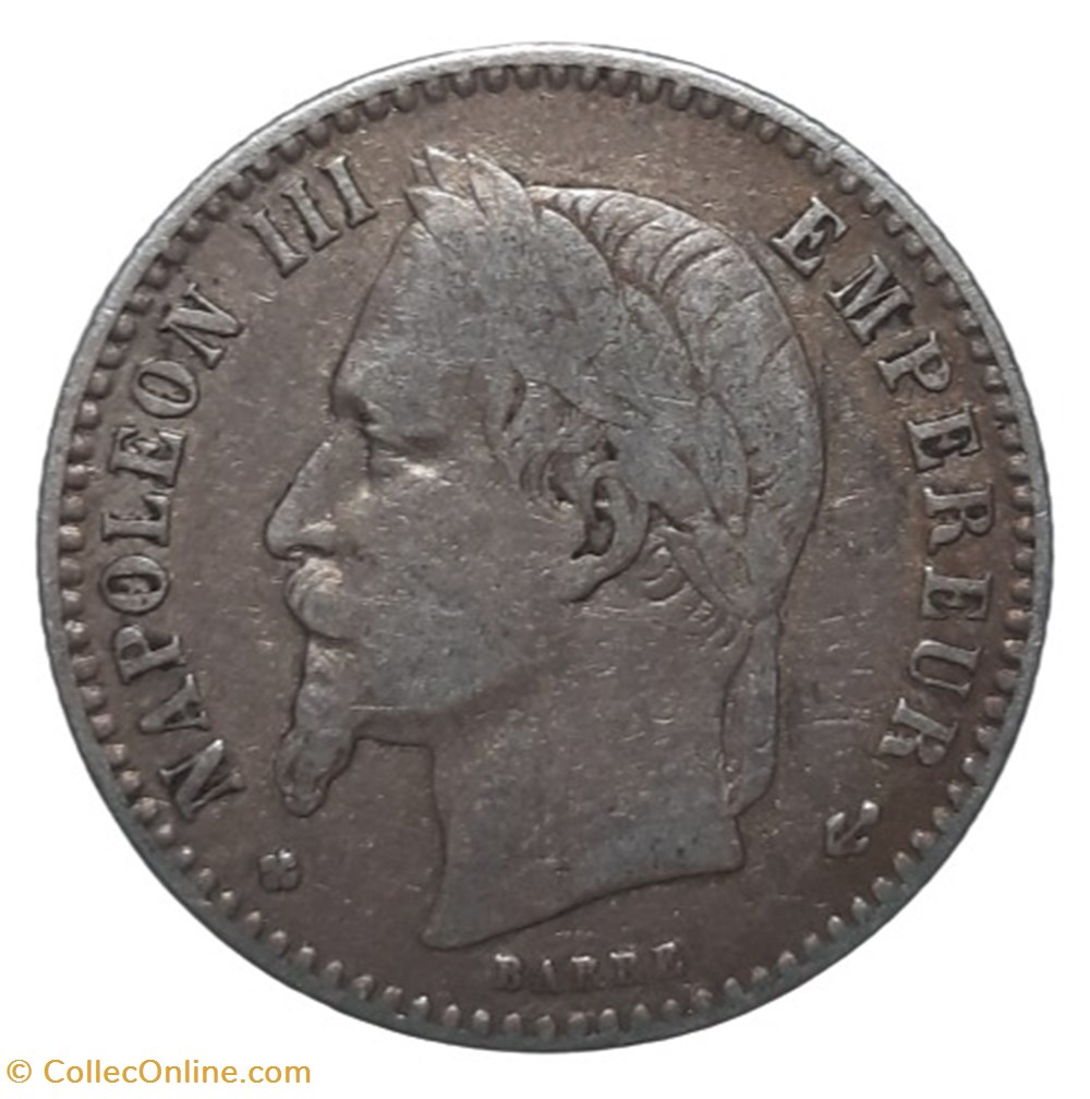 1865 A - 50 centimes monnaies monde france 1865 a 50 centimes