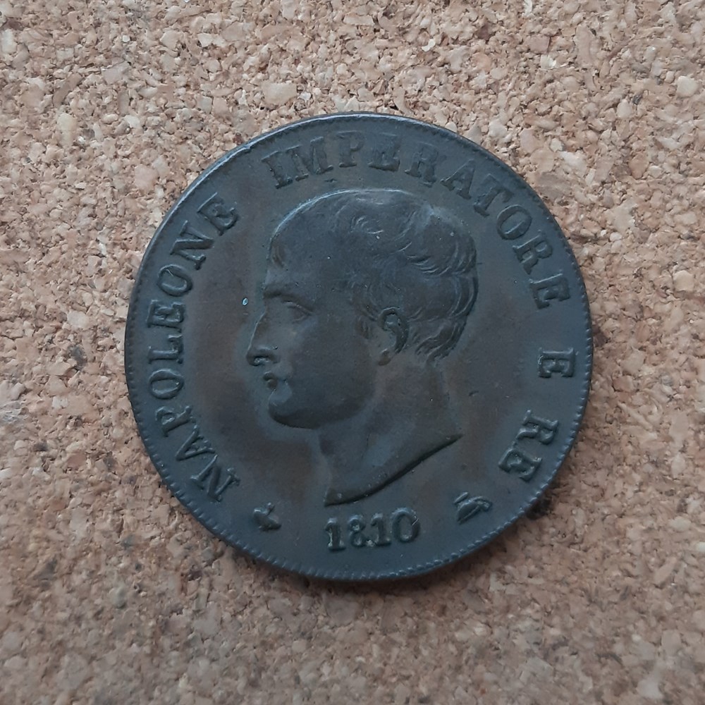 Italie - 1 soldo 1810 monnaies monde italie 1 soldo 1810
