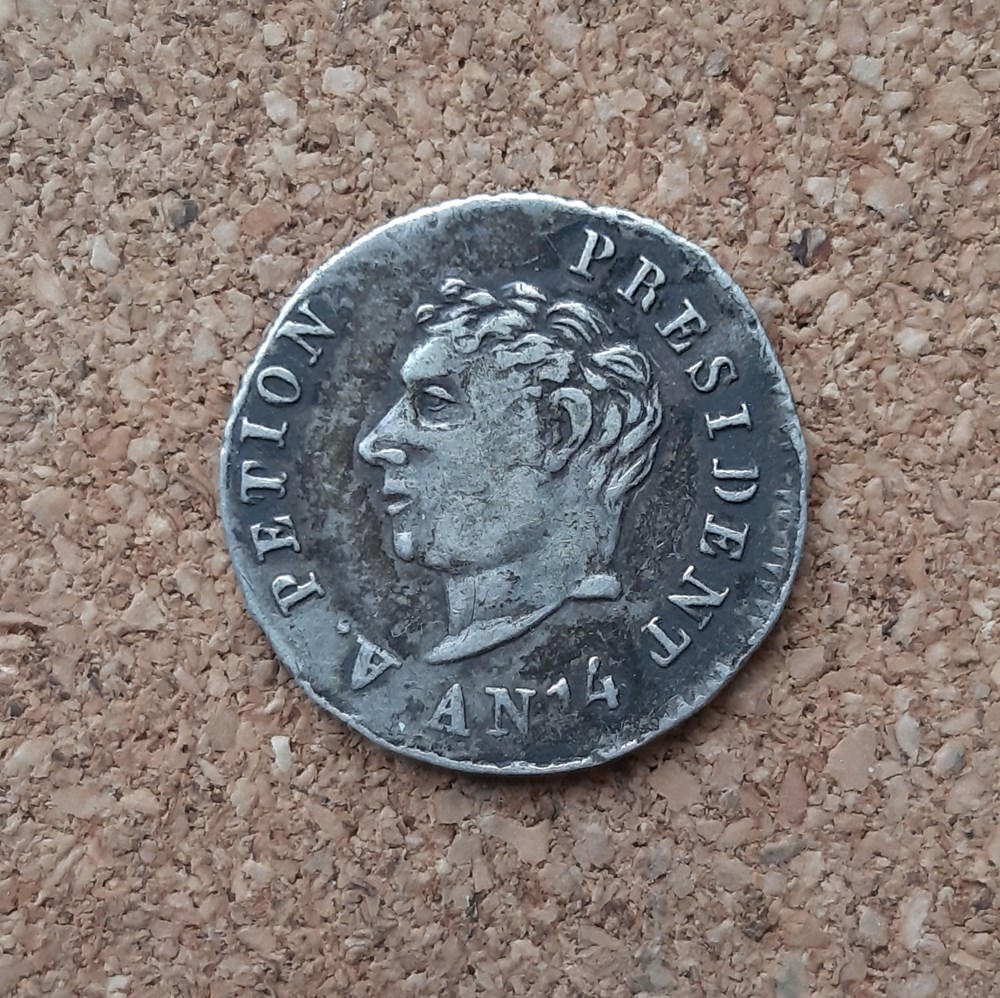 Haïti - 25 centimes 1817 monnaies monde etats unis haiti 25 centimes 1817