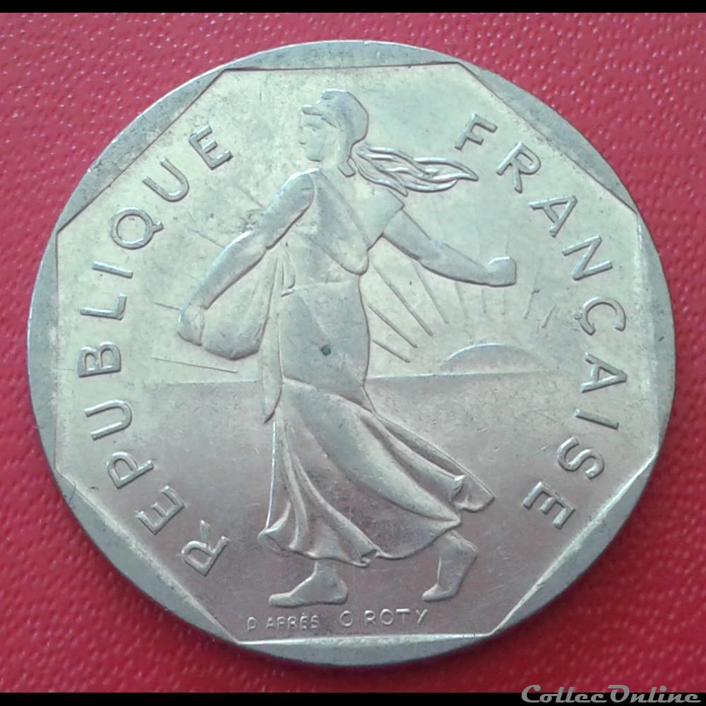 2000 - 2 francs - sans point monnaies france modernes 2000 2 francs sans point
