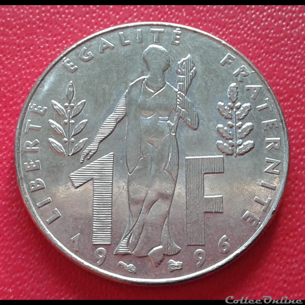 1996 - 1 franc - Rueff monnaies france modernes 1996 1 franc rueff