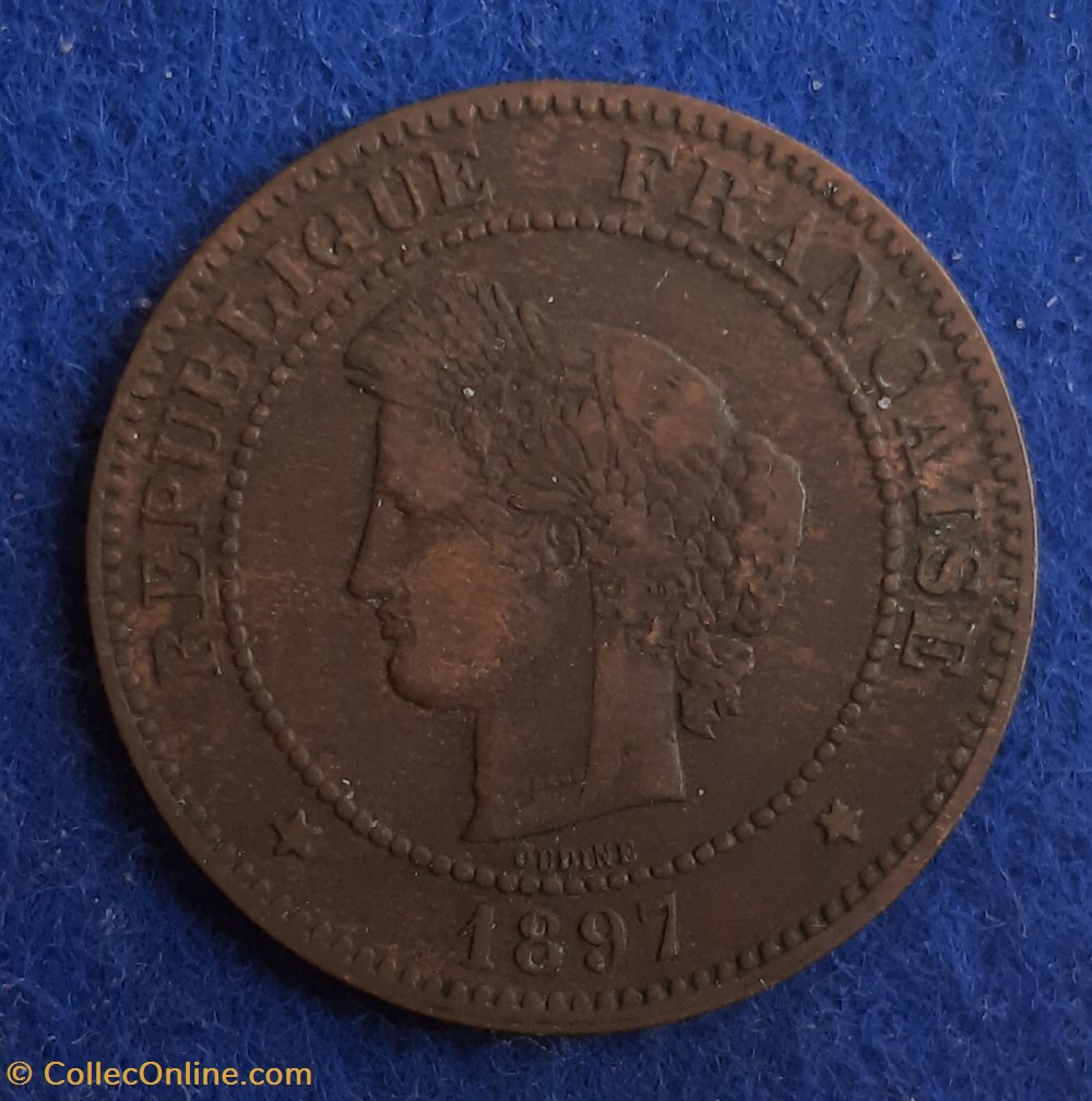 1897 A - 5 centimes monnaies monde france 1897 a 5 centimes