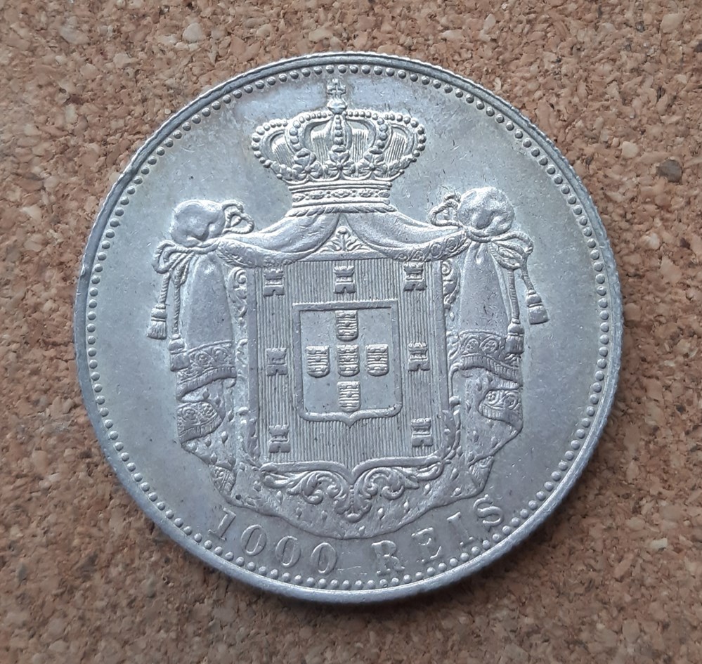 Portugal - 1000 reis 1899 monnaies monde portugal 1000 reis 1899