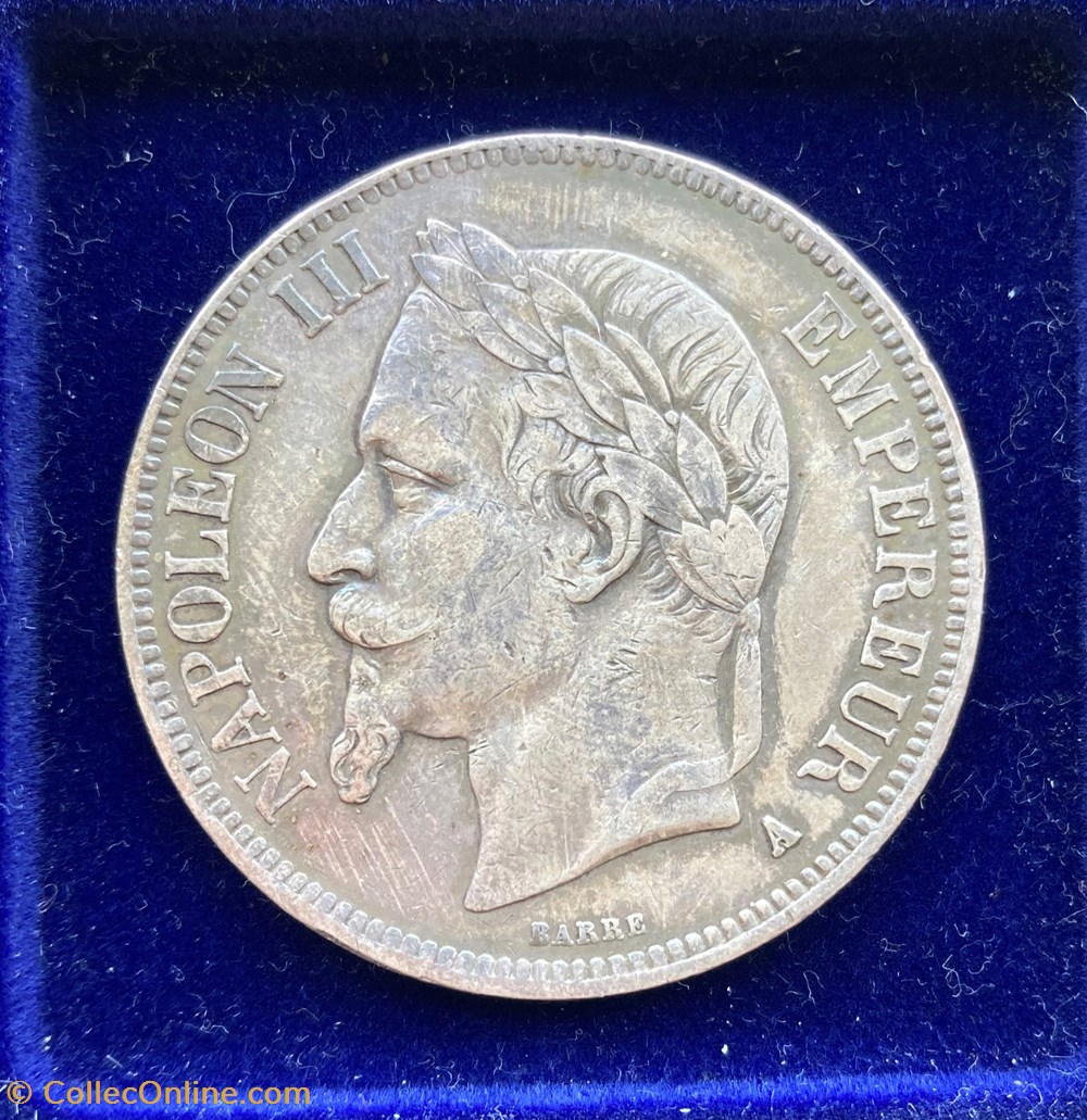 1867 A - 5 francs monnaies monde france 1867 a 5 francs