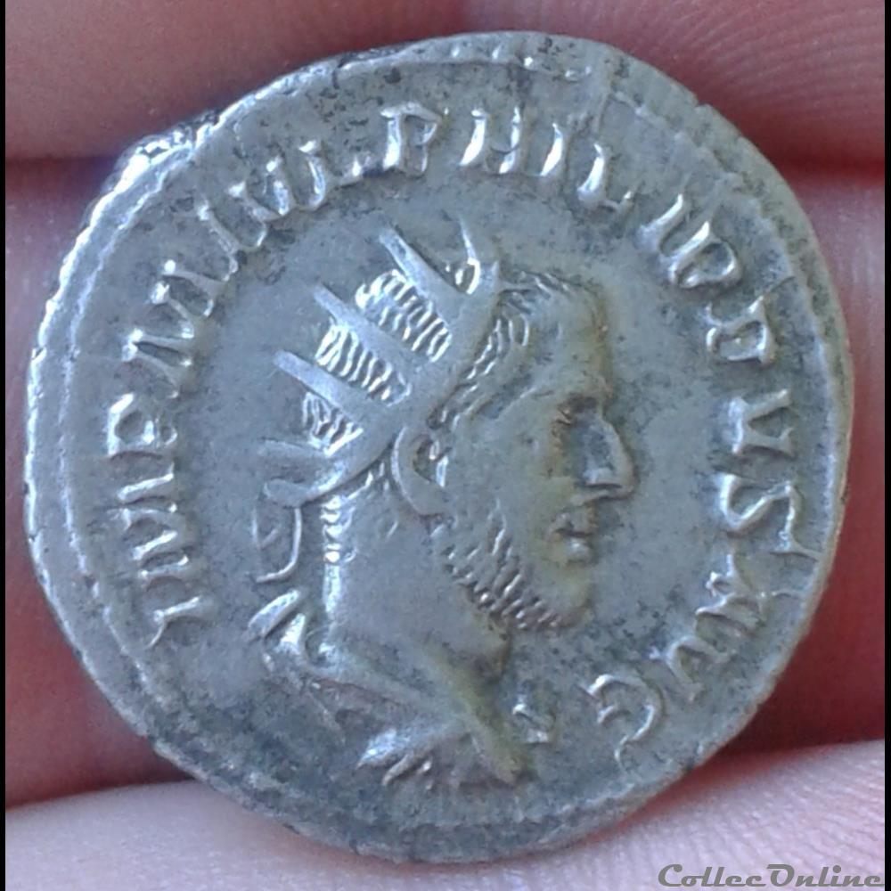 235/284 - ANARCHIE MILITAIRE- PHILIPPE Ier L'ARABE - Antoninien monnaies antiques av jc ap romaines republicaines imperiales 235 284 anarchie militaire philippe ier arabe antoninien