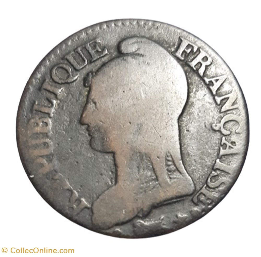 monnaies monde france 1796 97 5 centimes an 5 a