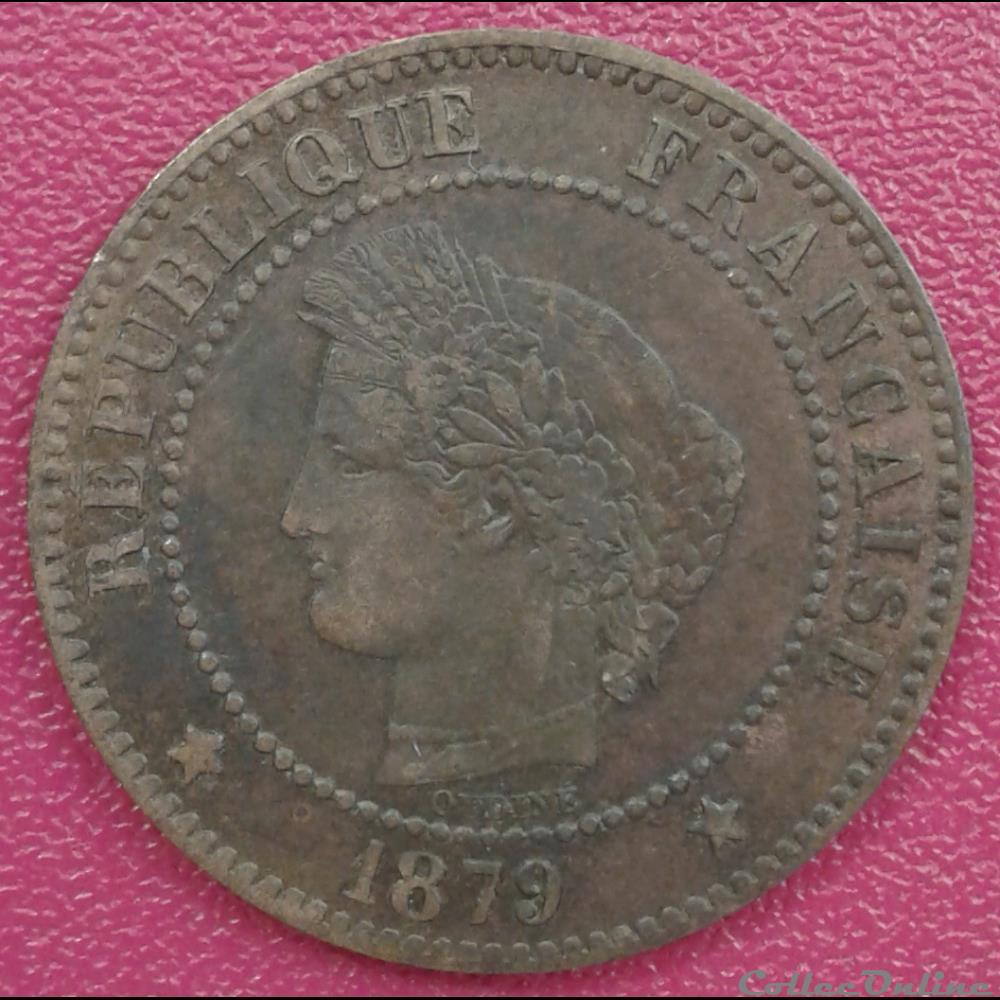 1879 A - 2 centimes - petit A monnaies france modernes 1879 a 2 centimes petit a