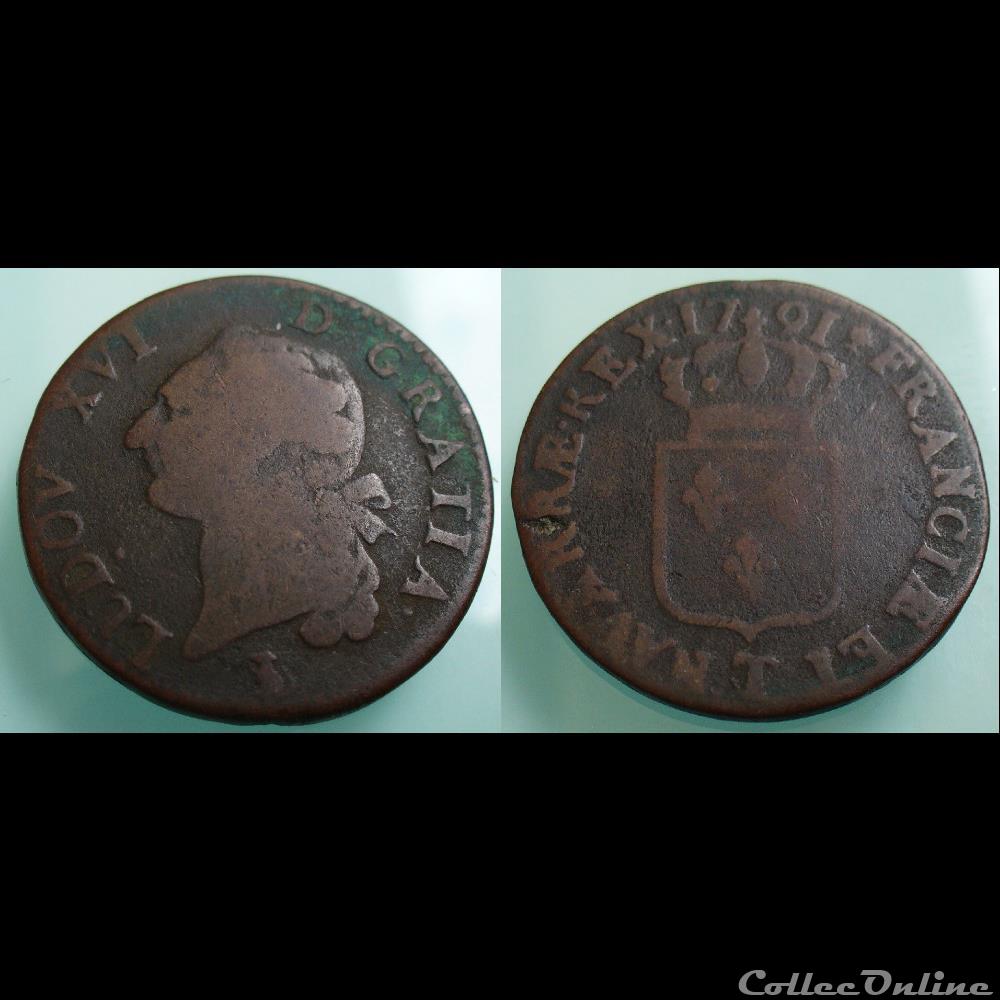 monnaies france royales 1791 t sol a ecu louis xvi