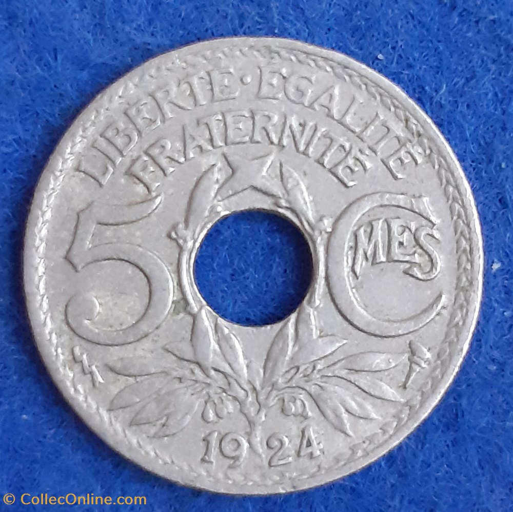 1924 Poissy - 5 centimes monnaies monde france 1924 poissy 5 centimes