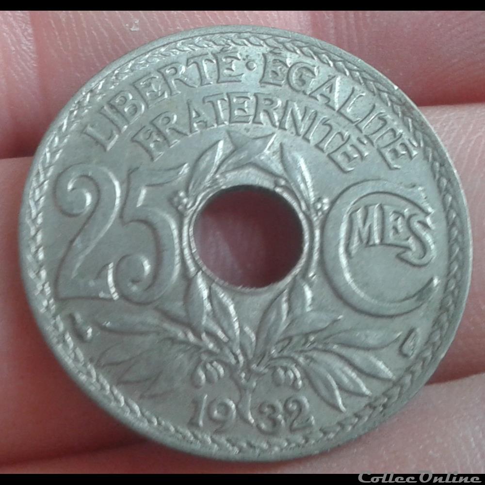 1932 - 25 centimes monnaies monde france 1932 25 centimes