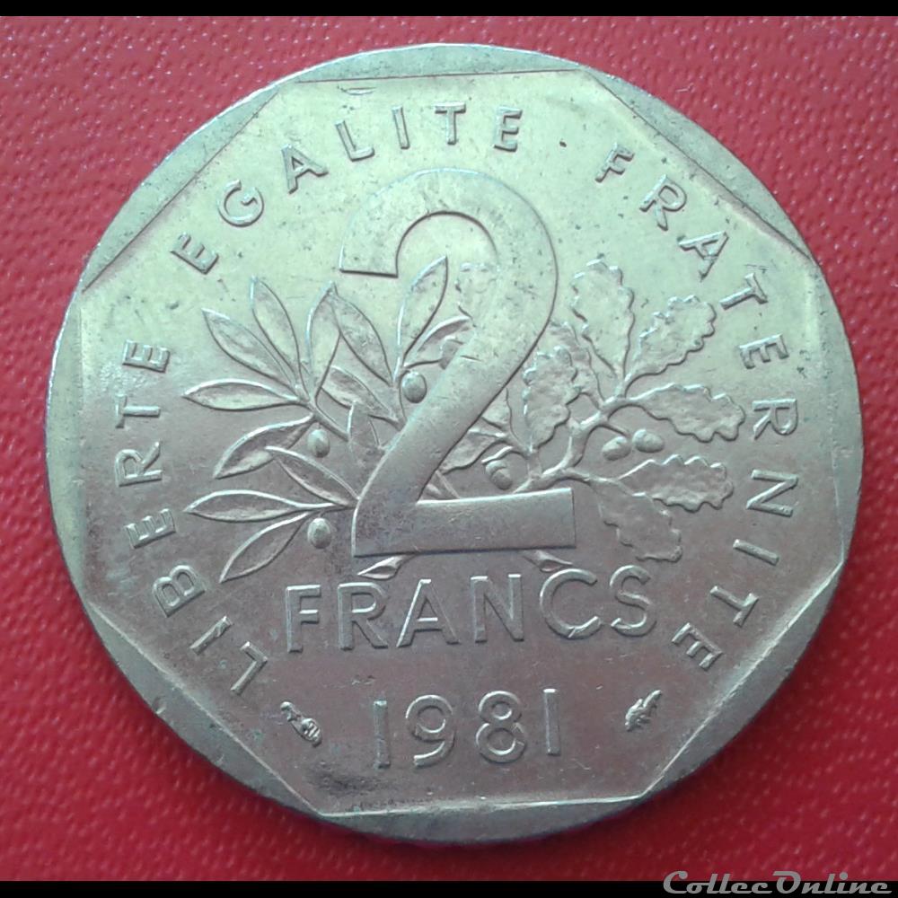 1981 - 2 francs monnaies monde france 1981 2 francs