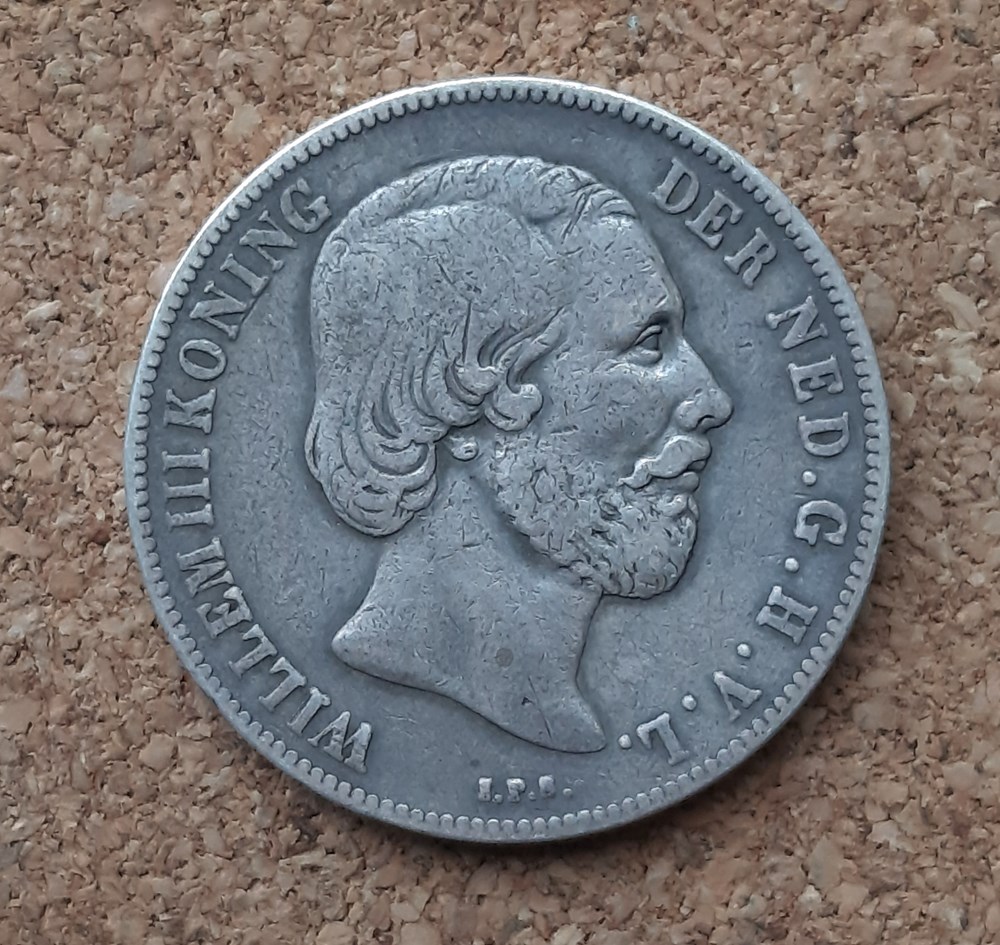 PAYS-BAS - 1 gulden 1864 monnaies monde pays bas 1 gulden 1864