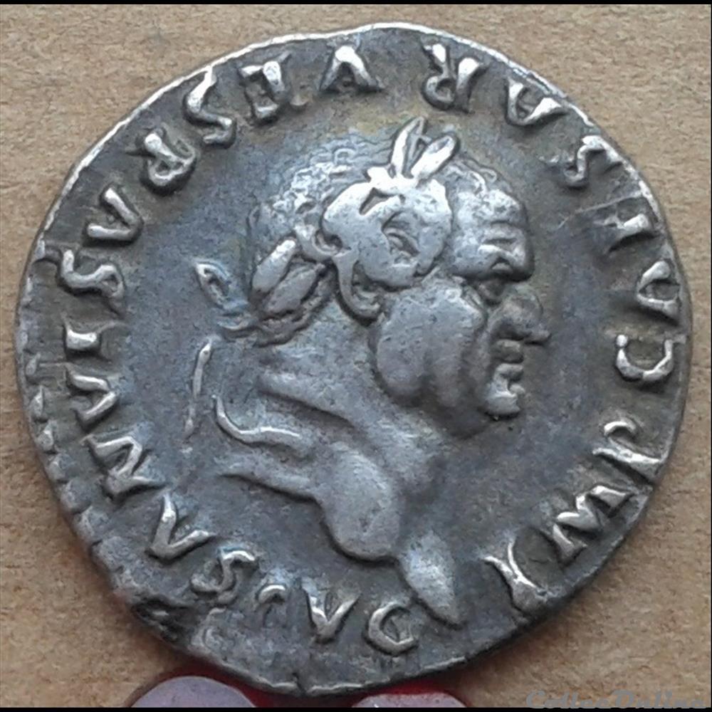 Vespasien - denier - pon max monnaie antique romaine vespasien denier pon max