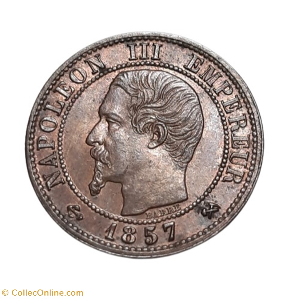1857 - 1 centime monnaies monde france 1857 1 centime