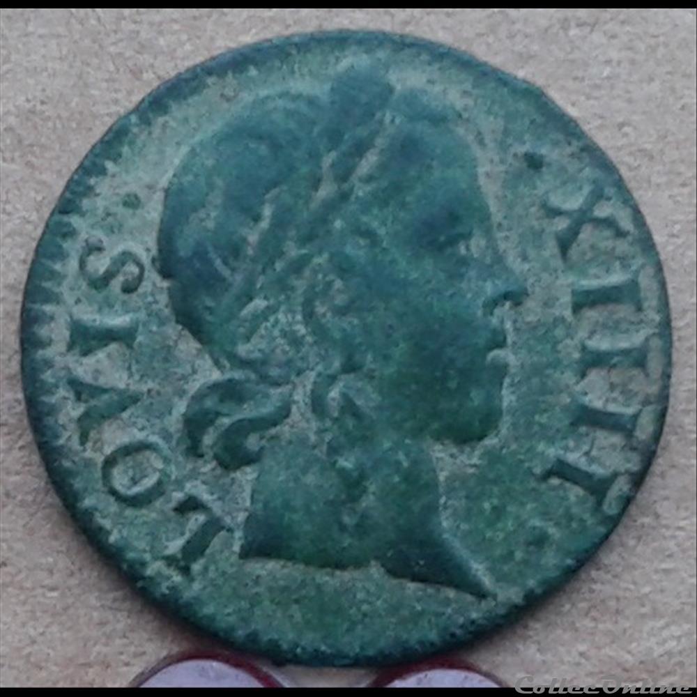 1649 A - denier de france - Louis XIV monnaies royales 1649 a denier de france louis xiv