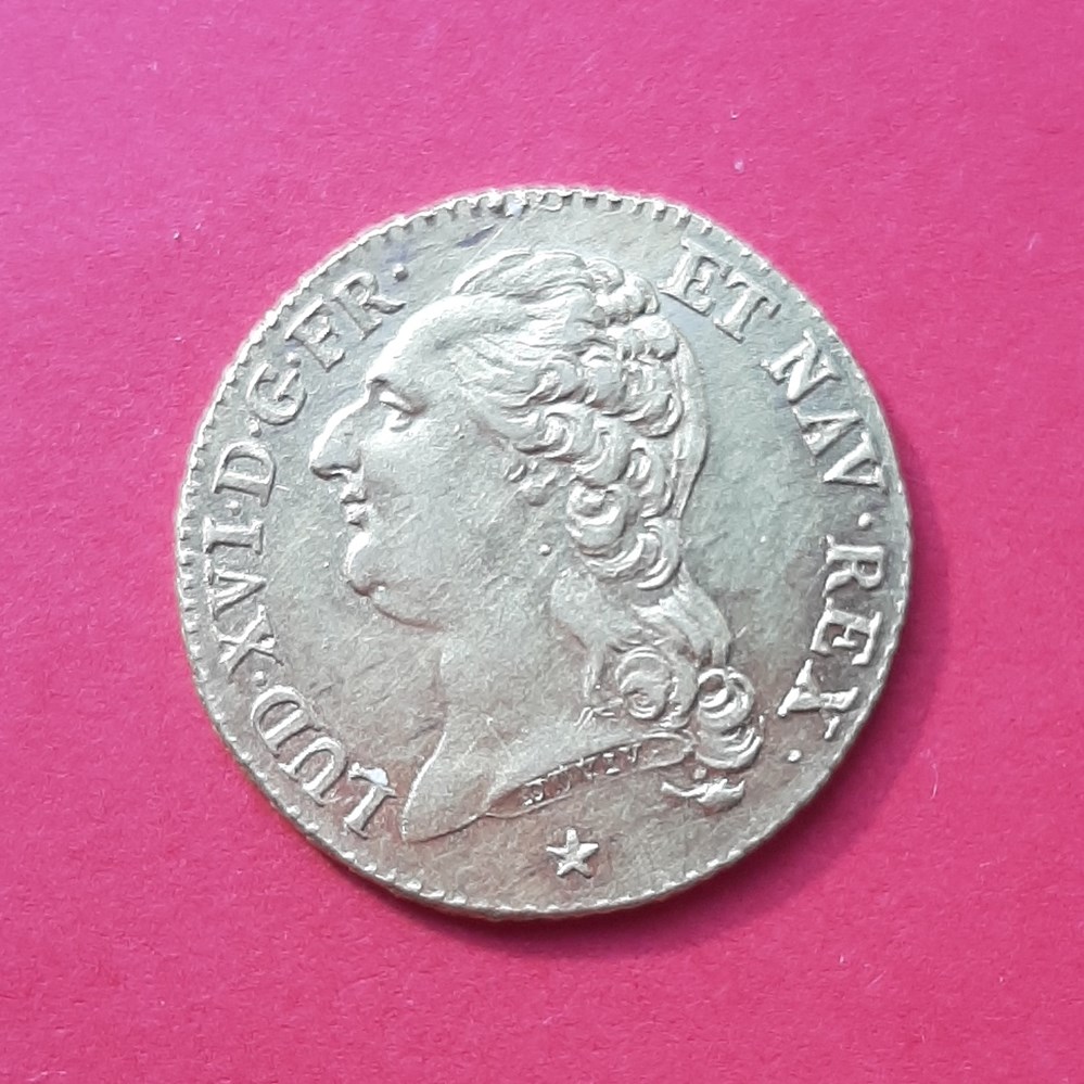 Louis d'or 1786 W monnaies europe medievale a france royales louis or 1786 w