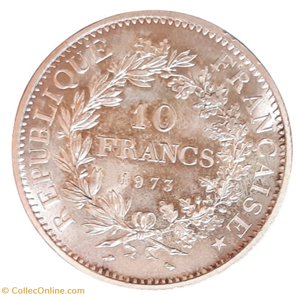 1973 - 10 francs monnaies monde france 1973 10 francs