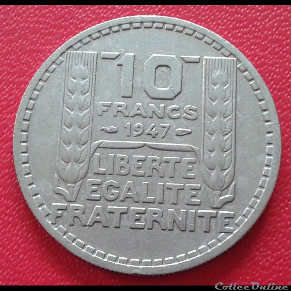 1947 - 10 francs - Grosse tête monnaies monde france 1947 10 francs grosse tete