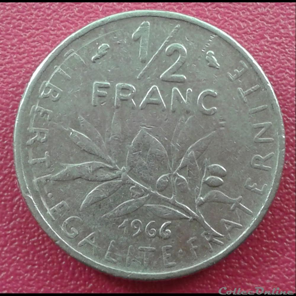 1966 - 50 centimes monnaies monde france 1966 50 centimes