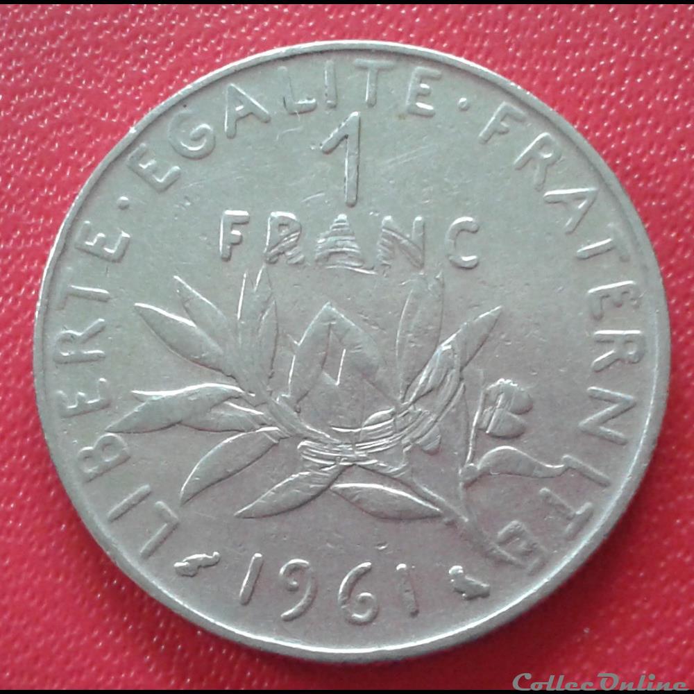monnaies france modernes 1961 1 franc