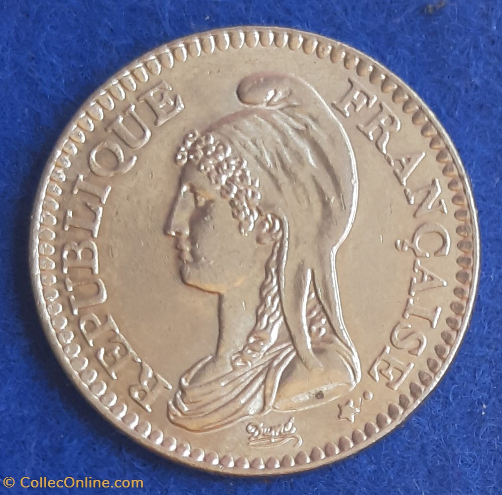 1992 - 1 franc commémorative monnaies monde france 1992 1 franc commemorative